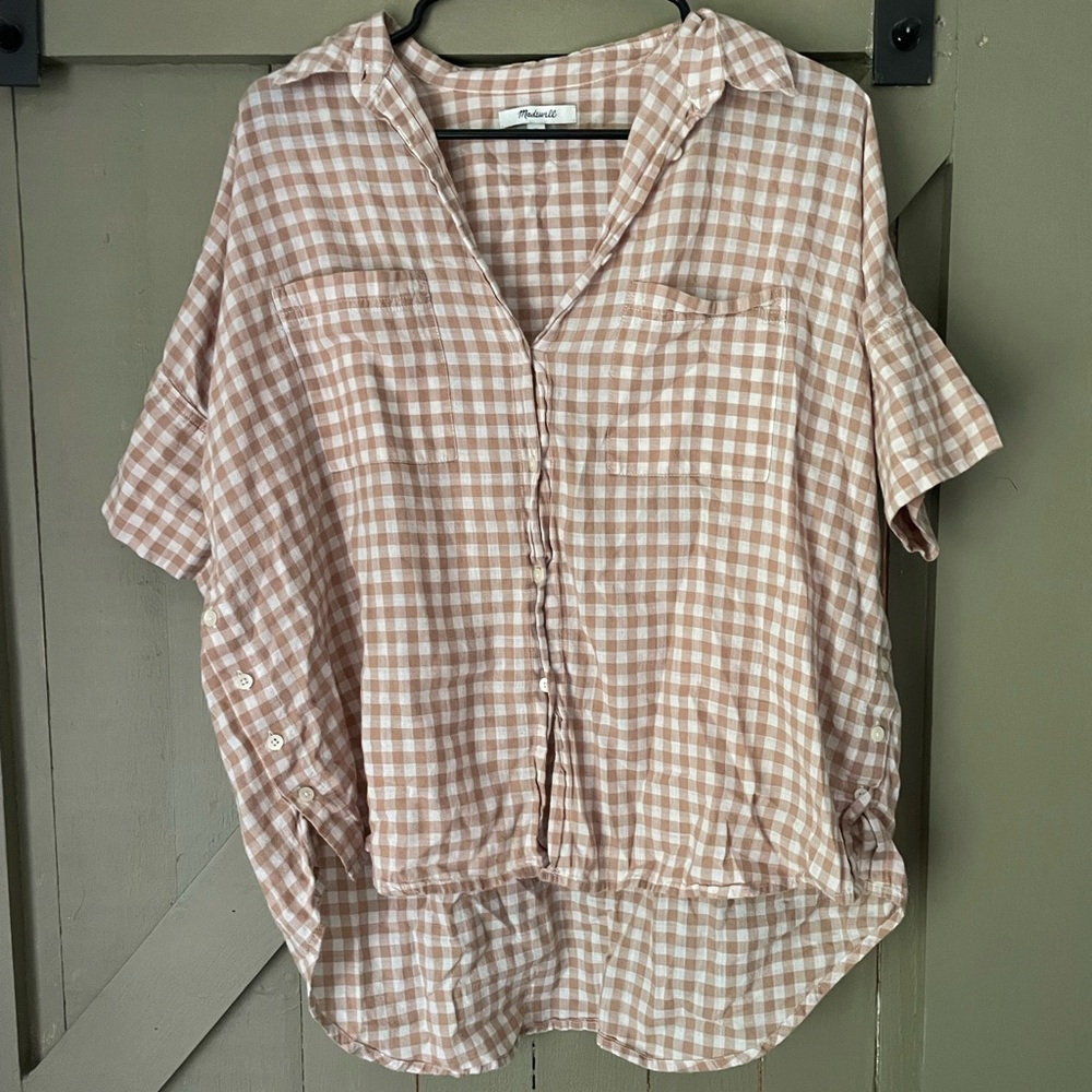 Madewell gingham top